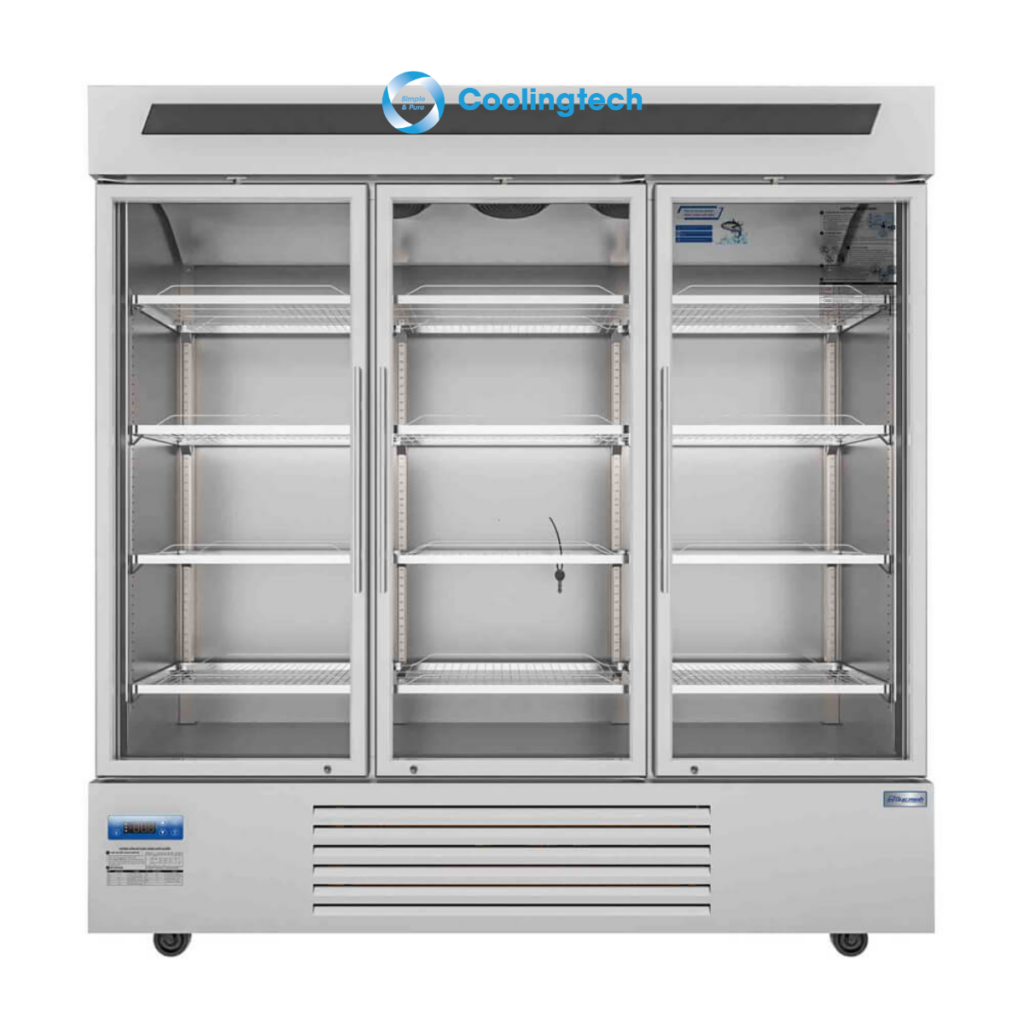 Tủ mát 3 cửa kính đứng công suất 460W