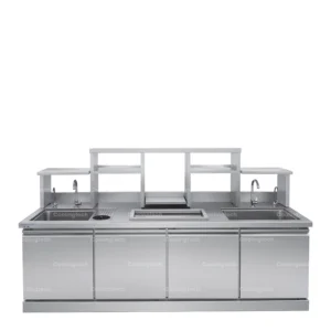 Quầy pha chế 4 cửa - Chất liệu inox 304