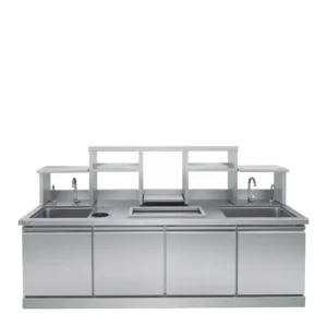 Quầy pha chế 4 cửa - Chất liệu inox 304