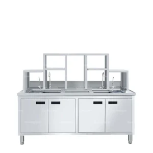 Quầy pha chế 4 cửa - Chất liệu inox 304