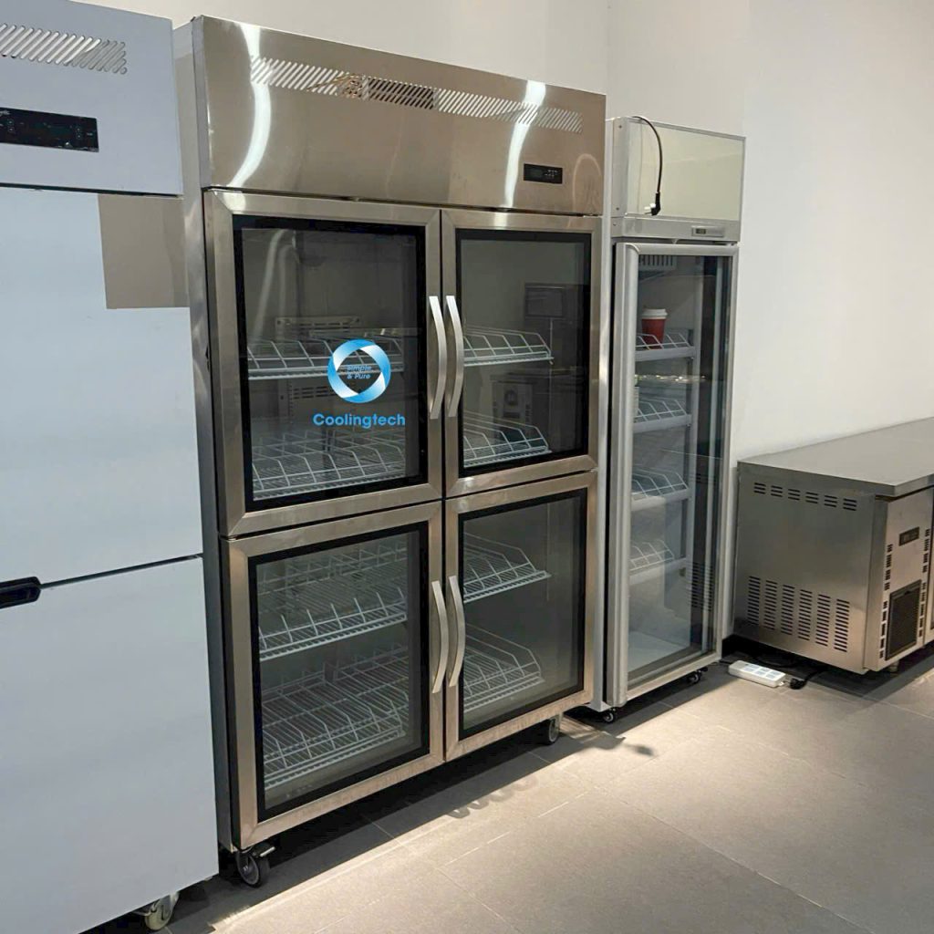 Tủ mát 6 cửa kính đứng công suất 460W