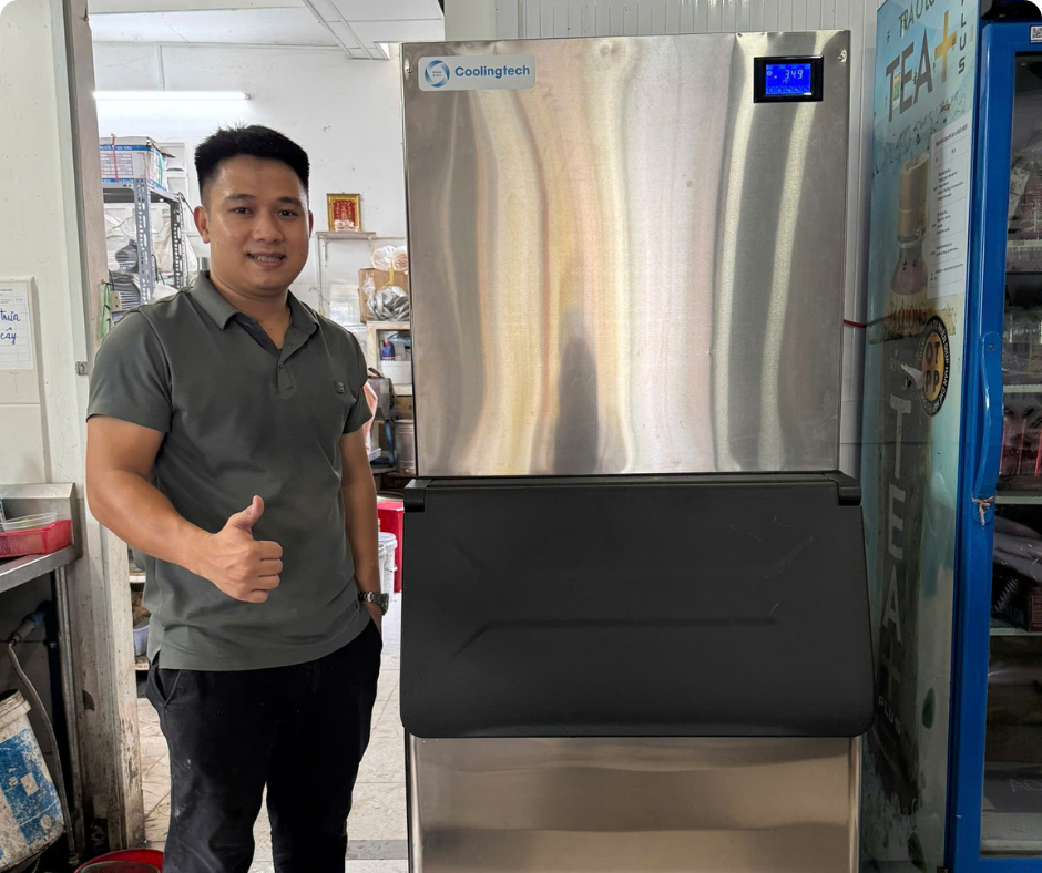 Quy Trình Bàn Giao Máy Làm Đá Viên ZH 1000F Công Suất 450kg
