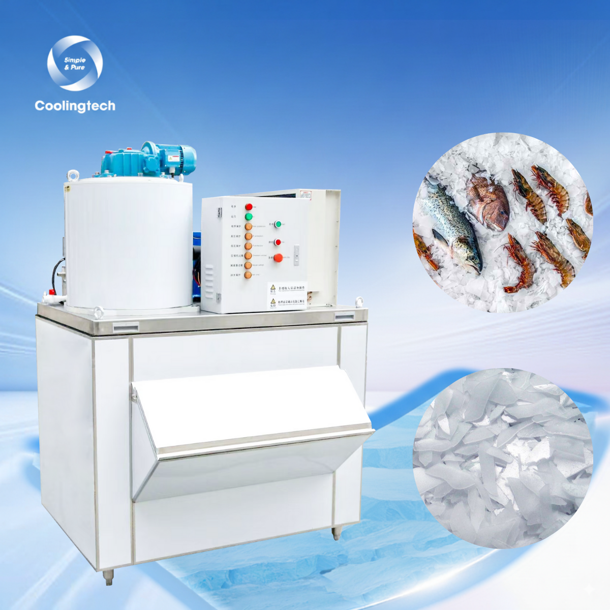 Máy Làm Đá Vảy 500kg ZHP-1.5T