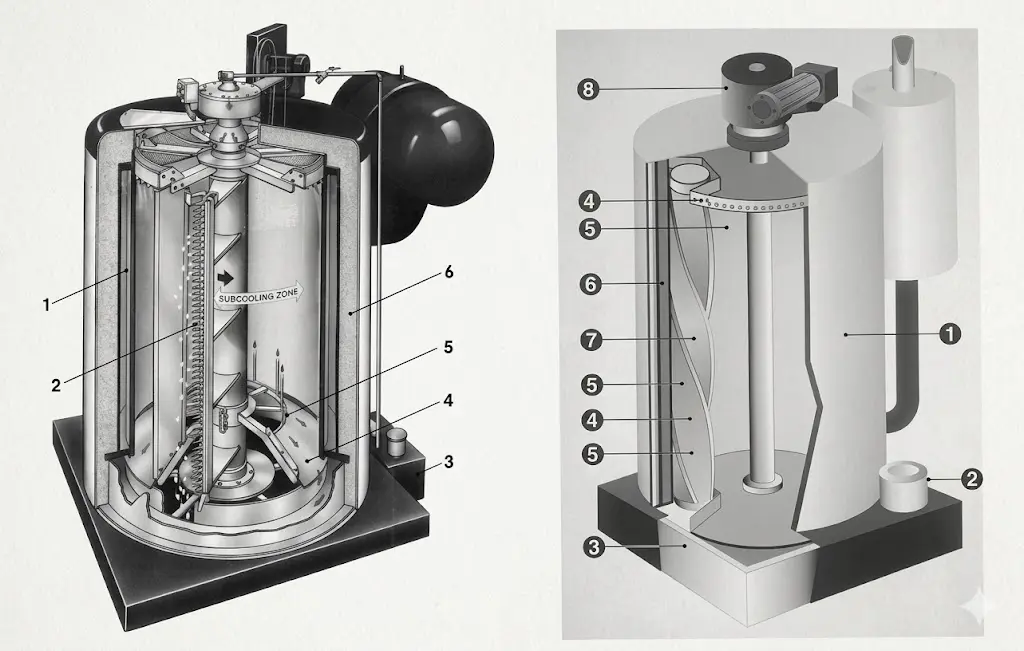 Cấu tạo và nguyên lý hoạt động của máy làm đá vảy