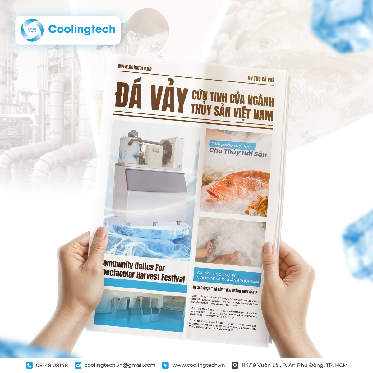 Đá Vảy Trong Ngành Thủy Sản – Giải Pháp Bảo Quản Tươi Sống