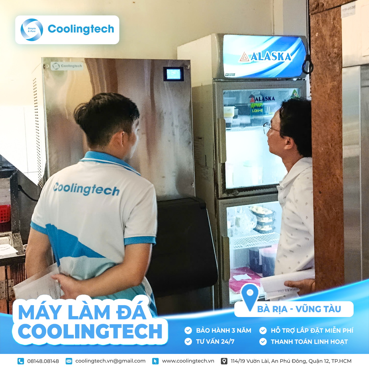 Máy Làm Đá Tinh Khiết Công Suất Nhỏ