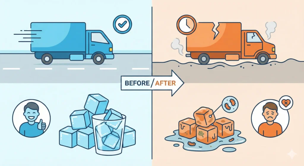 Giải quyết 4 vấn đề khi mua đá ngoài