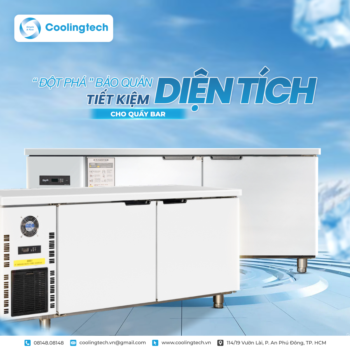 Tủ Bàn Mát – 5 Lợi Ích Bảo Quản Nguyên Liệu Và Tiết Kiệm Diện Tích 2025