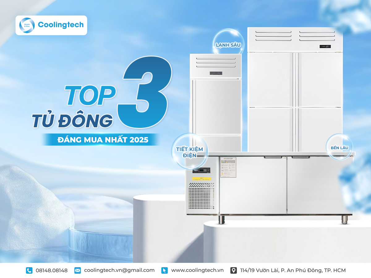 Top 3 Tủ Đông Coolingtech 2025: Lạnh Sâu -18°C, Tiết Kiệm 40%