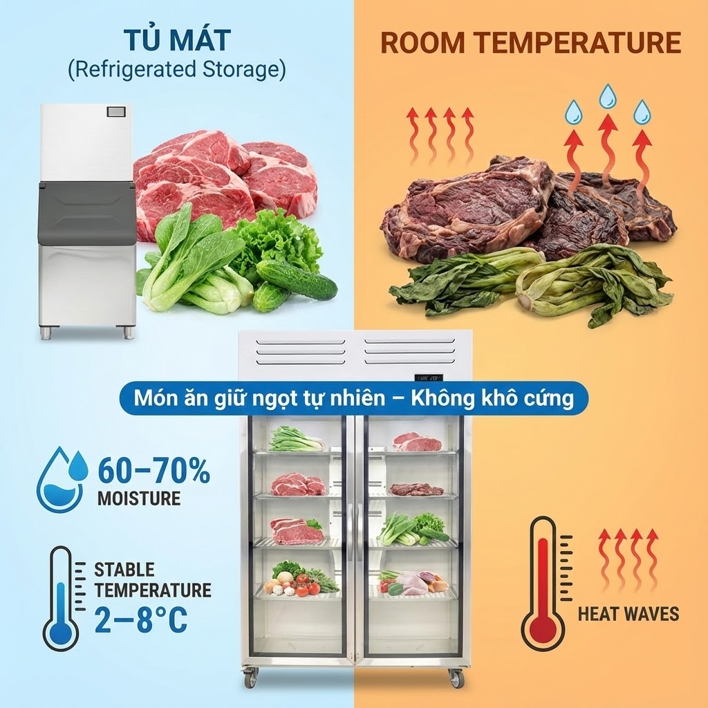 Giảm Mất Nước Nguyên Liệu – Bí Quyết Giúp Món Ăn "Ngọt Thịt" Hơn