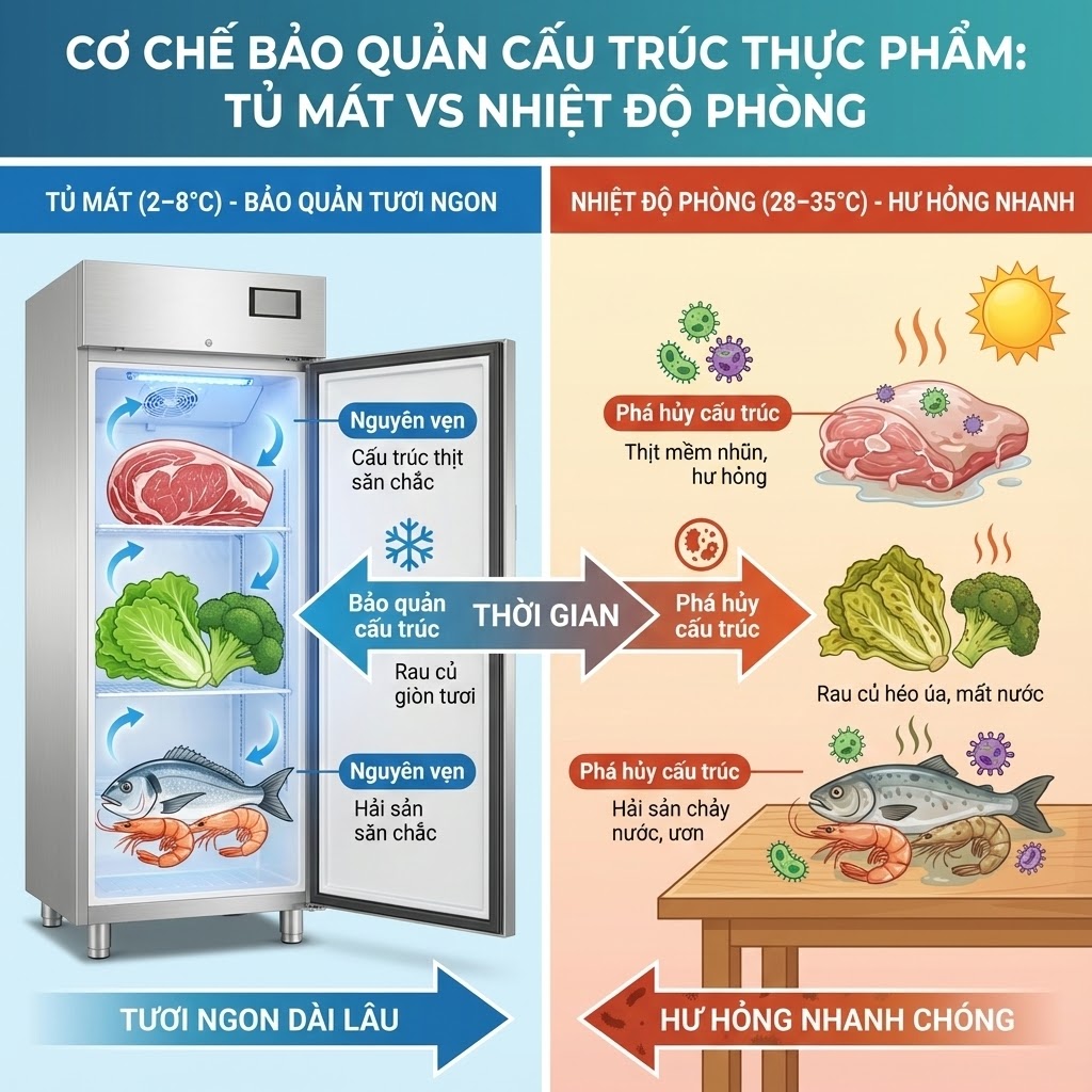 GIỮ NGUYÊN CẤU TRÚC THỰC PHẨM