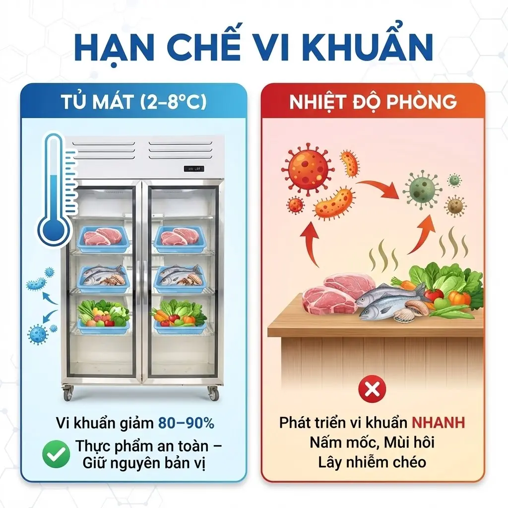 Hạn Chế Vi Khuẩn – Bảo Vệ Sự Nguyên Bản Của Thực Phẩm
