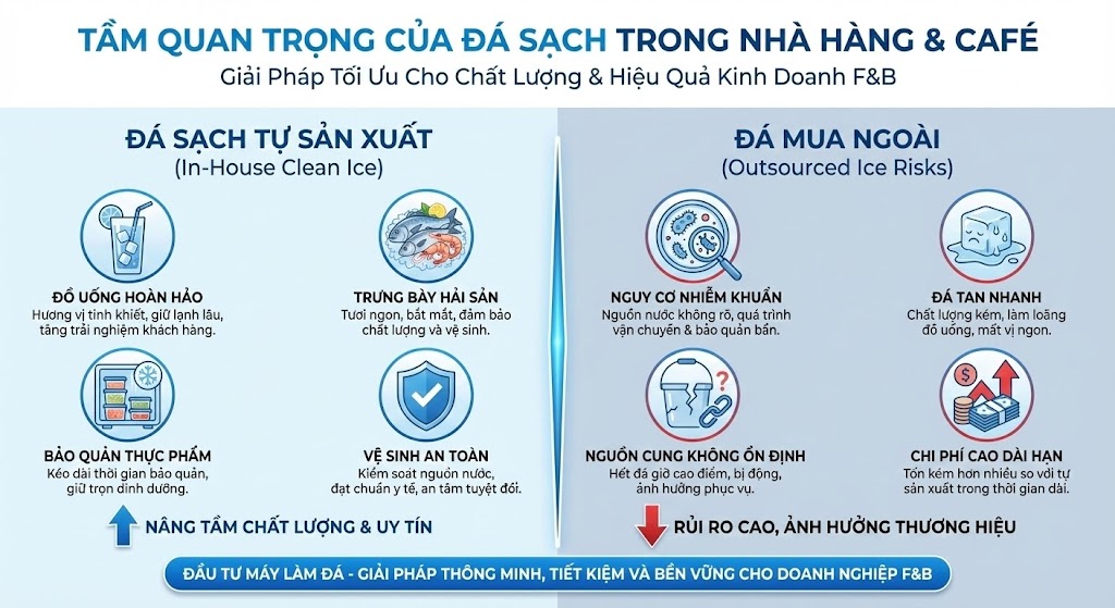 Máy Làm Đá Viên 300kg/Ngày | Giải Pháp Hoàn Hảo Cho Nhà Hàng Đông Khách 2025