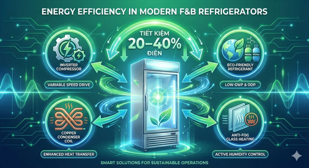 Mức Tiêu Thụ Điện & Hiệu Suất Tiết Kiệm Năng Lượng