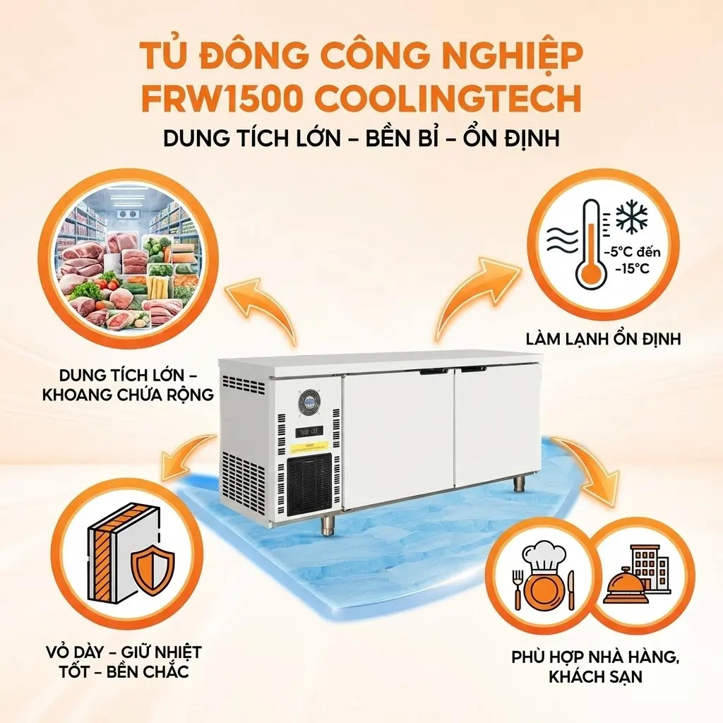 tủ đông FRW1500 Coolingtech